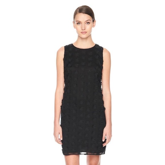 Karl Lagerfeld Novelty 3d Chiffon Shift Dress - Picture 1 of 4